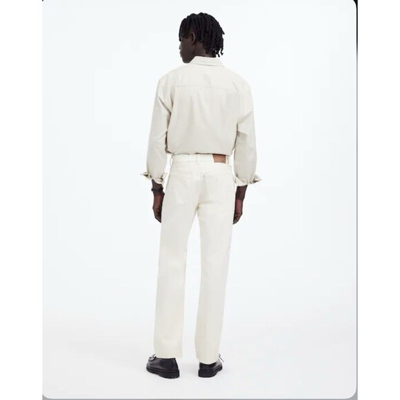 Madewell 1991 Straight-Leg Jean Mens 36 30 White Ecru Relaxed Flex Denim 90s New - Picture 16 of 16